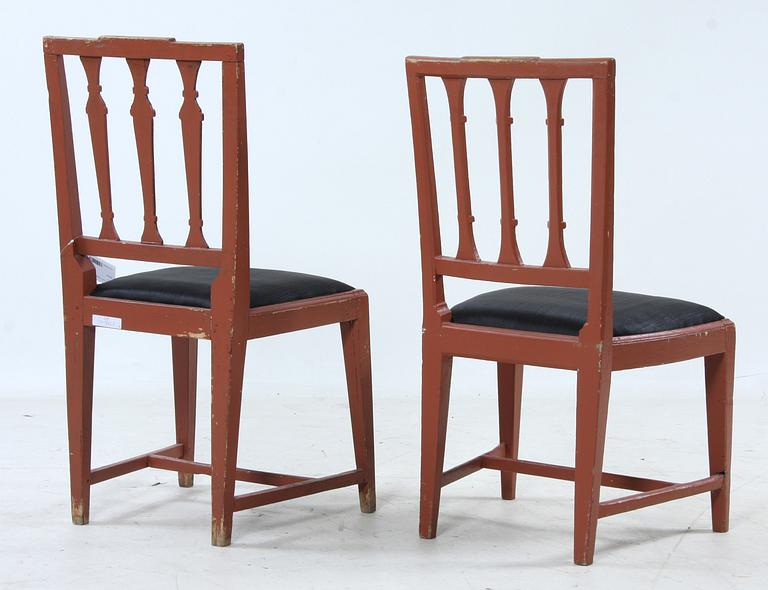 STOLAR, 6 st, gustavianska, 1800-tal.