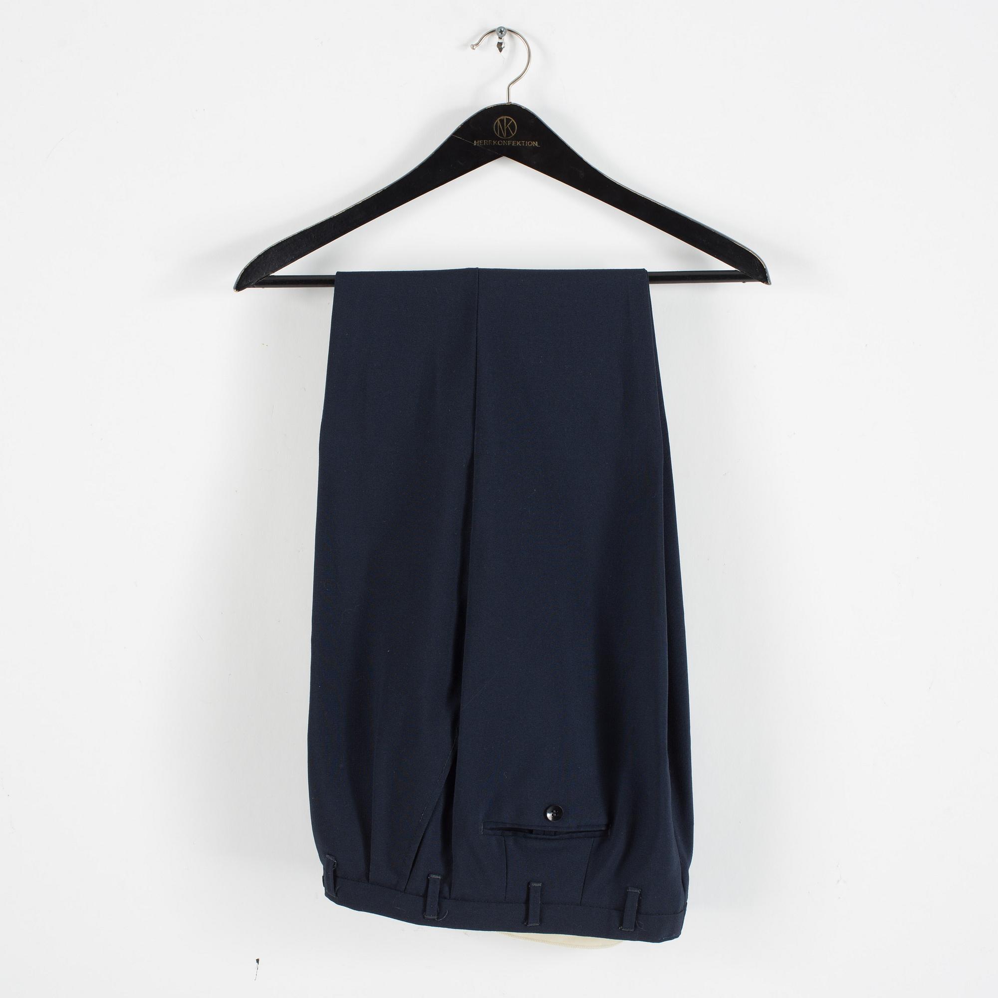 A Swedish three piece naval uniform for lieutenant, 20th cnetury.