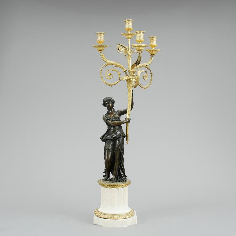 KANDELABER, Louis XVI-stil, 1800-tal.