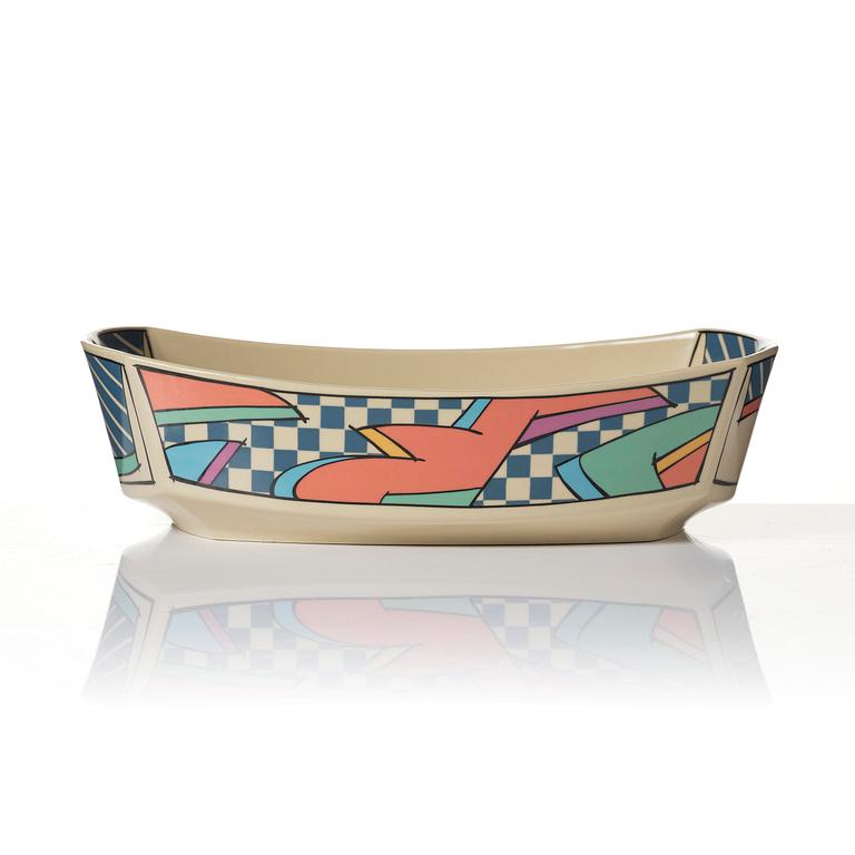Dorothy Hafner, a 47-piece "Flash" ceramic dinner service, Rosenthal, Germany, post 1984.