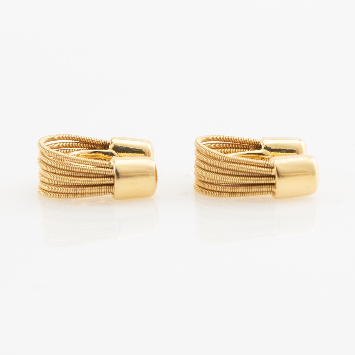 Marco Bicego, Earrings a pair of 18K gold, Italy.