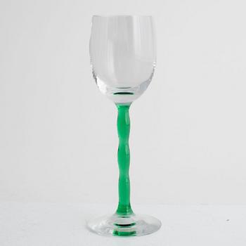 Gunnar Cyrén, glasservis, 26 delar, "Nobel", Orrefors.