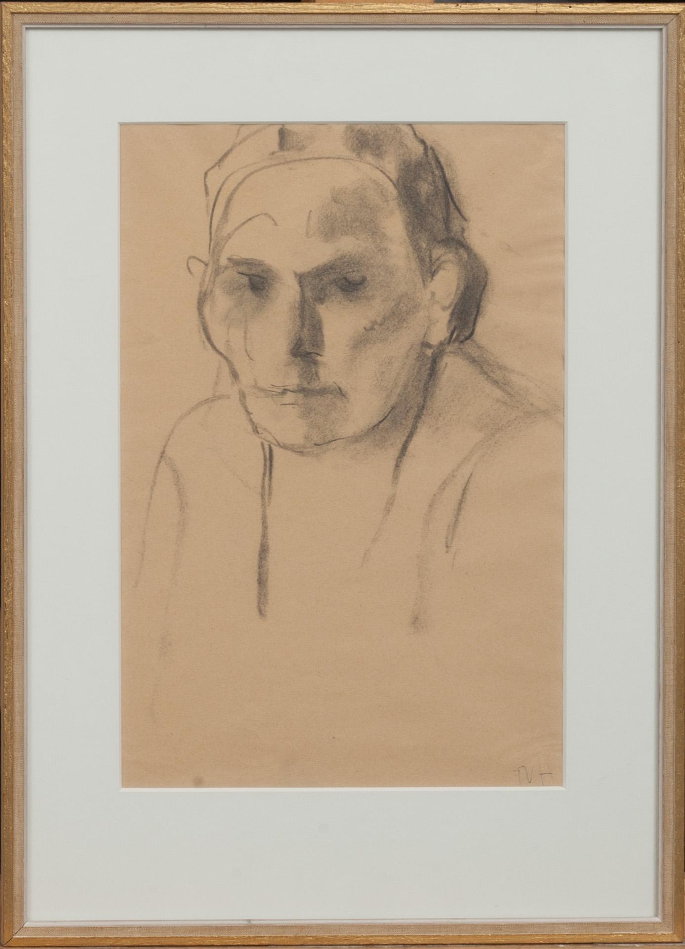 TORA VEGA HOLMSTRÖM, kolteckning, monogramsignerad.