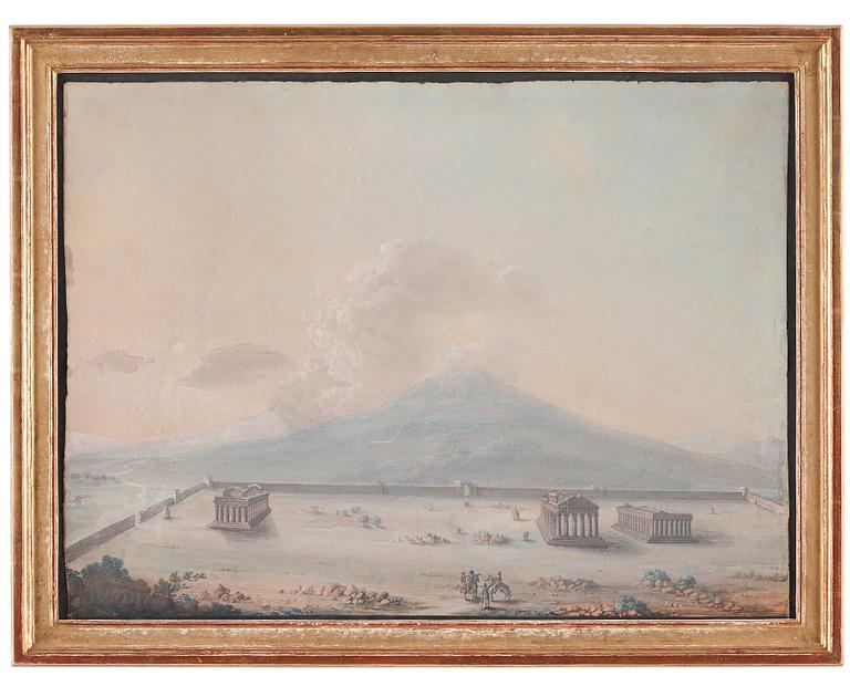 UNKNOWN ARTIST 18TH CENTURY, Ancient City of Paestum, Italy.