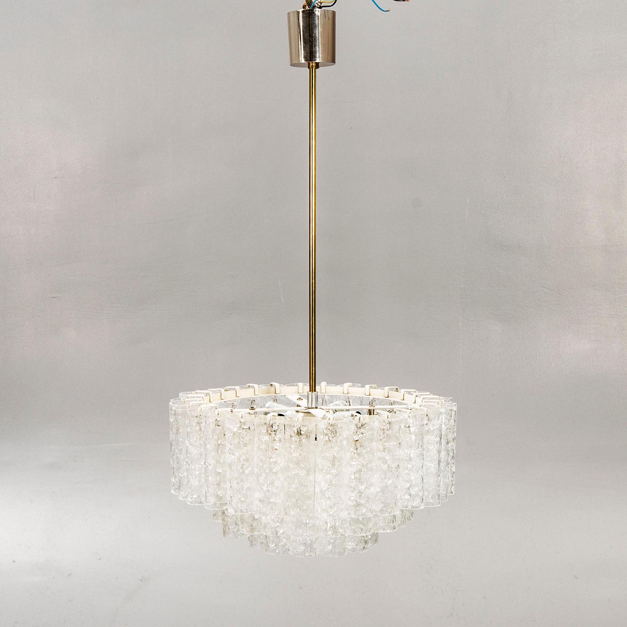 Doria Lichtenwerken, ceiling lamp, Austria, mid-20th century.
