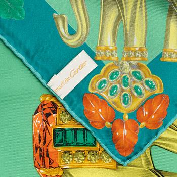 Cartier, scarf, "La Route Des Indes".