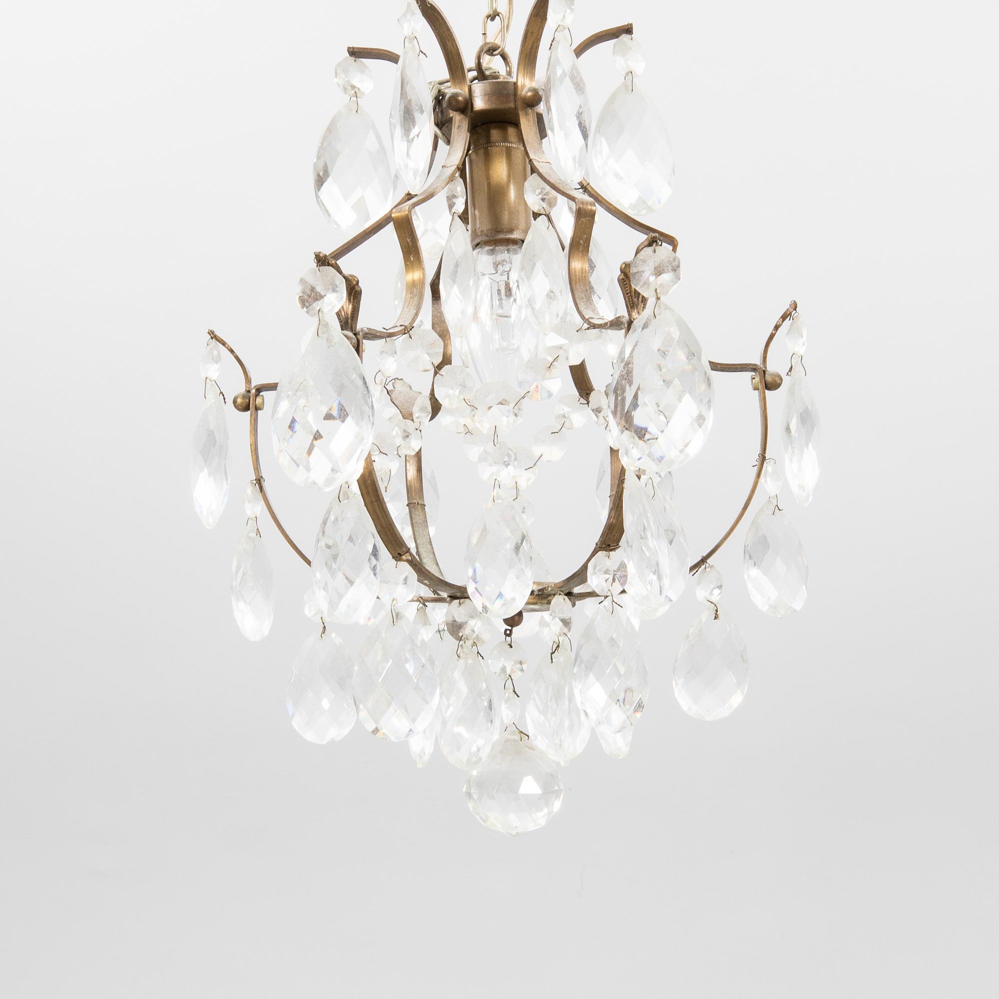 A mid 1900s Rococo style chandelier.