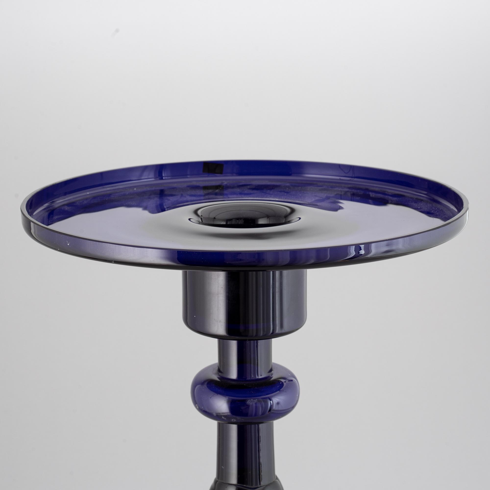Oiva Toikka, a glass candlestick, Nuutajärvi, Notsjö, Finland 1973.