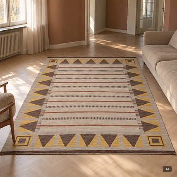 Rölakan rug, approximately 250 x 180 cm.