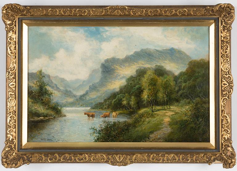 WILLIAM LANGLEY, oil on canvas, sigend.