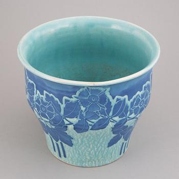 Josef Ekberg, a stoneware 'Sgraffito' vase, Gustavsberg 1915.
