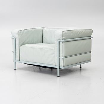 Le Corbusier (Charles-Édouard Jeanneret), Pierre Jeanneret & Charlotte Perriand, fåtölj, "LC3", Cassina, Italien, 1986.