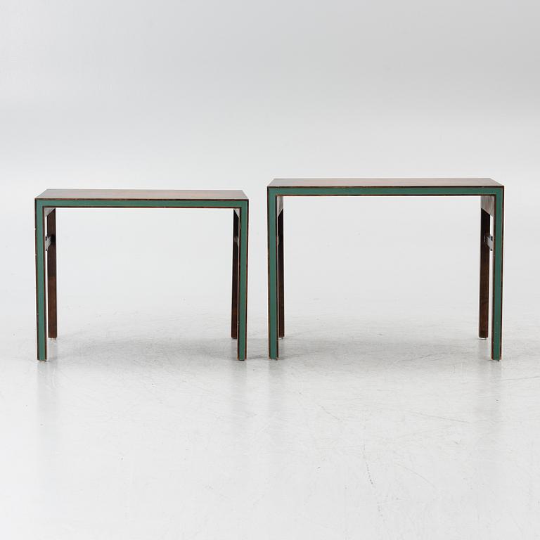 A drinks cabinet with two nesting tables, Sweden, 1930s/40s.