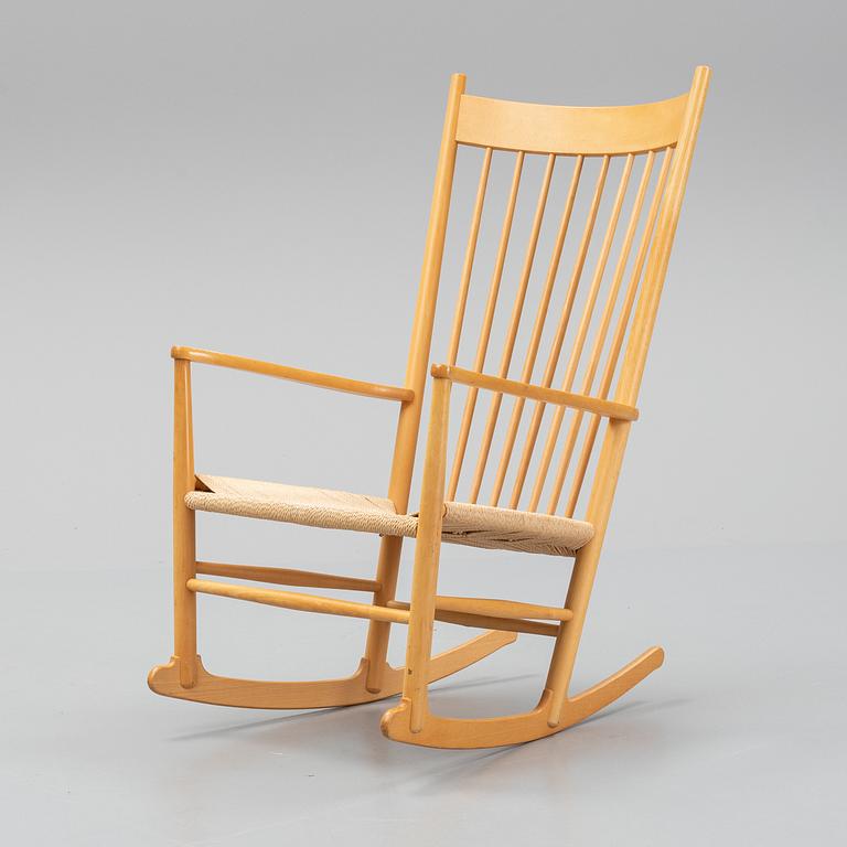 Hans J Wegner, a 'J 16' rocking chair, FDB Möbler.