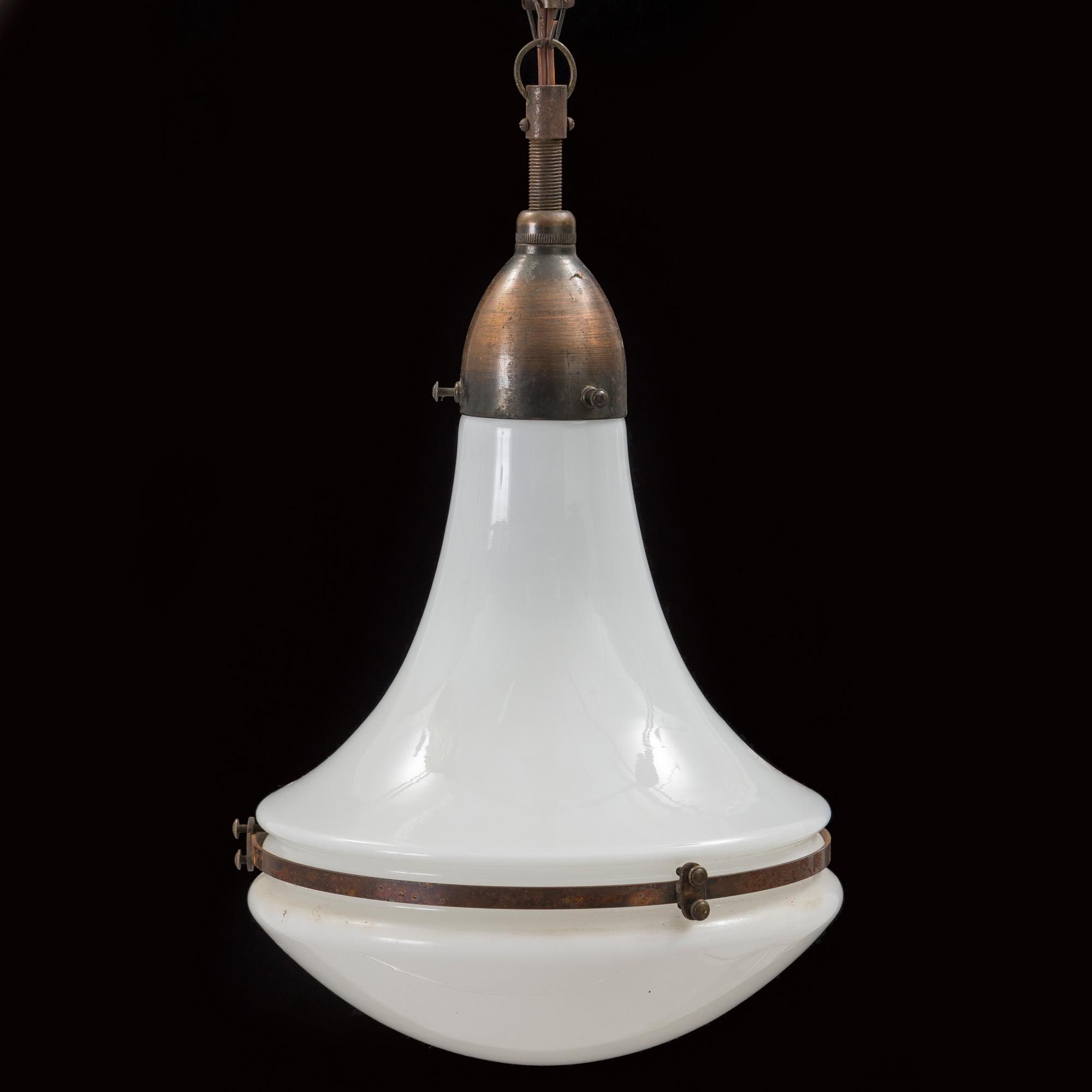 A PETER BEHRENS "LUZETTE" CEILING LAMP, AEG first half of 20th century.