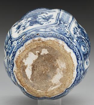 A Dutch faience jar, Delft, second half of 17th Century.