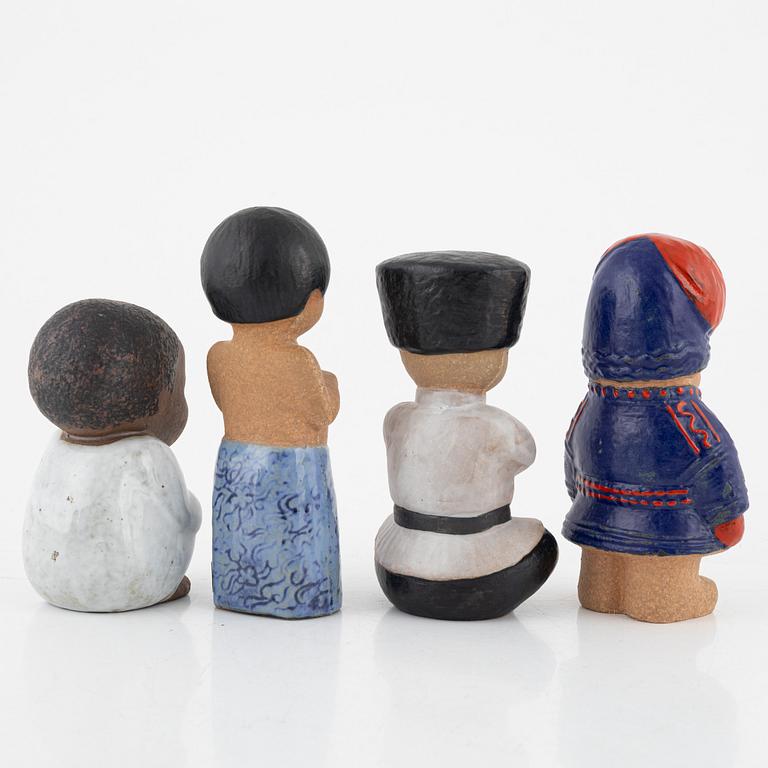 Lisa Larson, figurines, 11 pieces, stoneware, Gustavsberg.