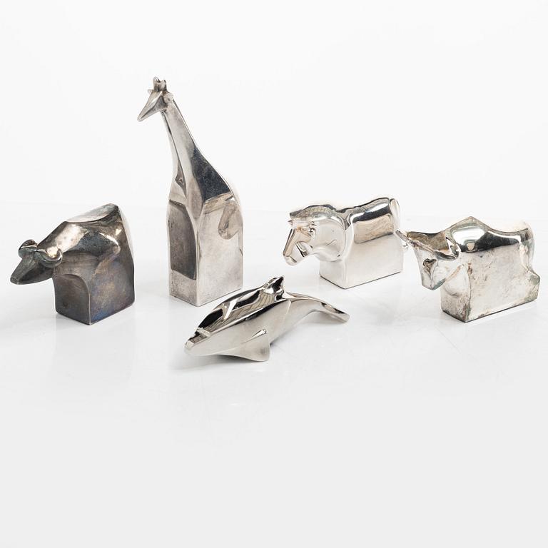 Gunnar Cyrén, five figurines, Dansk Designs, Japan.