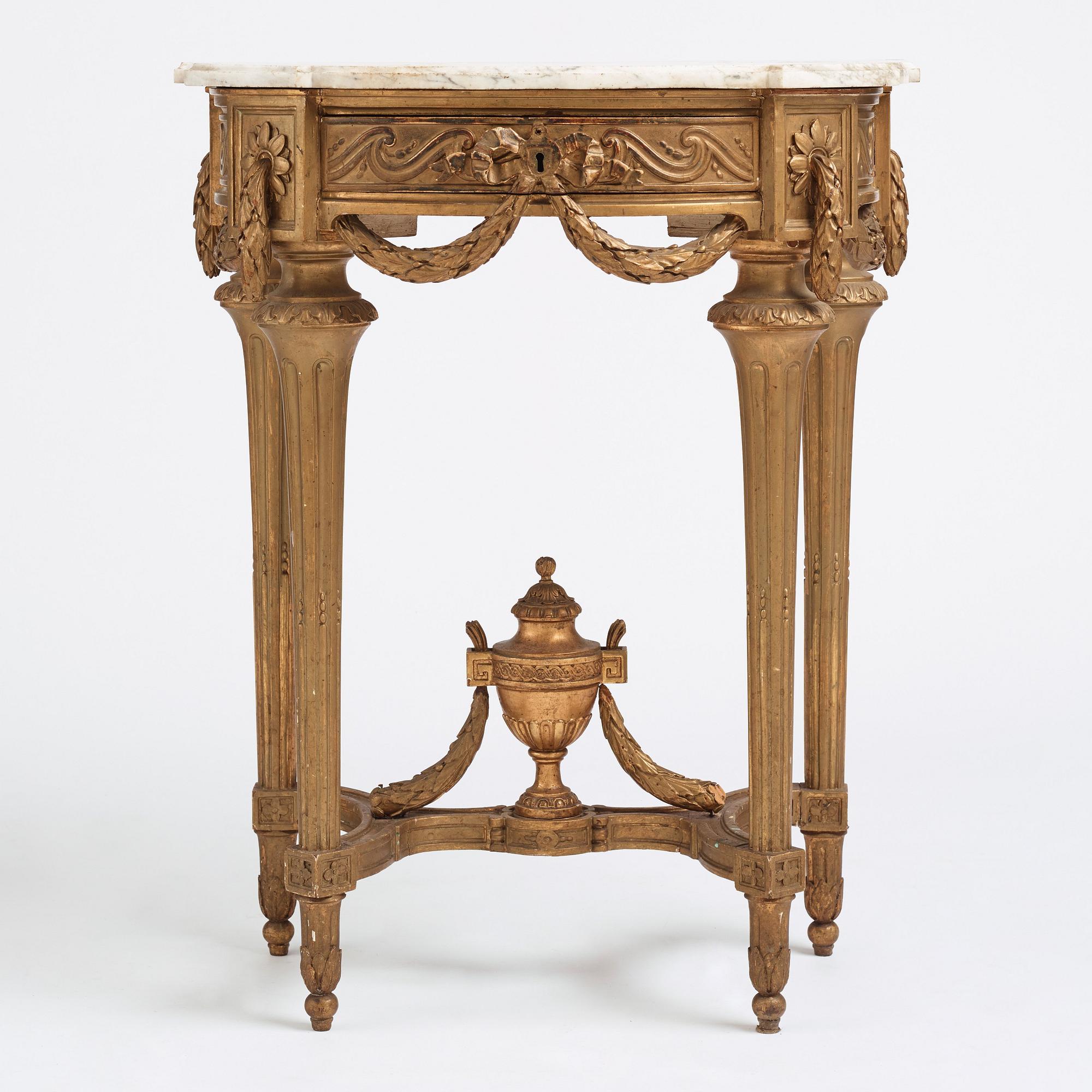 Konsolbord, Stockholmsarbete från 1700-talets andra hälft, Gustavianskt.