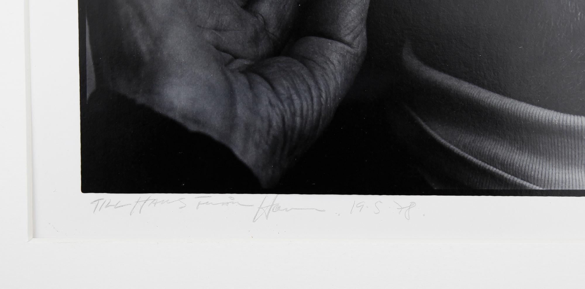 HANS GEDDA, silvergelatinfotografi, signerat och daterat 1978.