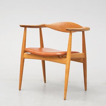 A model CH-35 armchair by Hans J Wetner, Carl Hansen, Denmark.