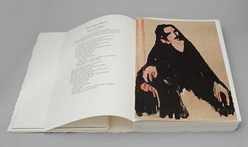 GÖSTA WERNER, litografier, "Visor av Evert Taube med bilder av Gösta Werner", sign, Galerie Aix, Stockholm 1989.