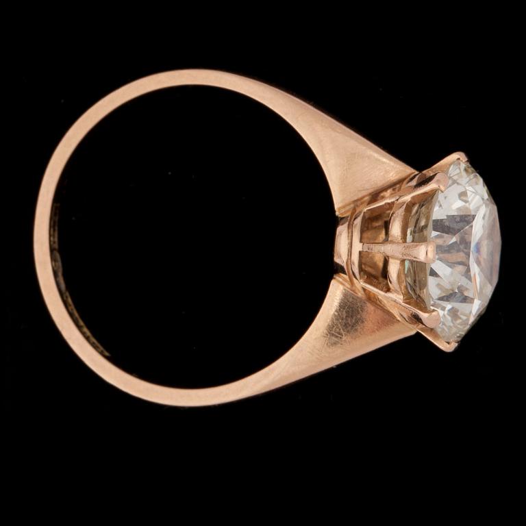 RING, briljantslipad diamant, 4.01 ct.