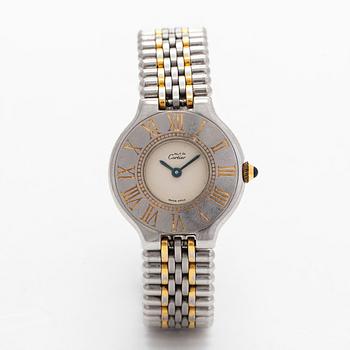 Cartier, Must 21, wristwatch, 28 mm.