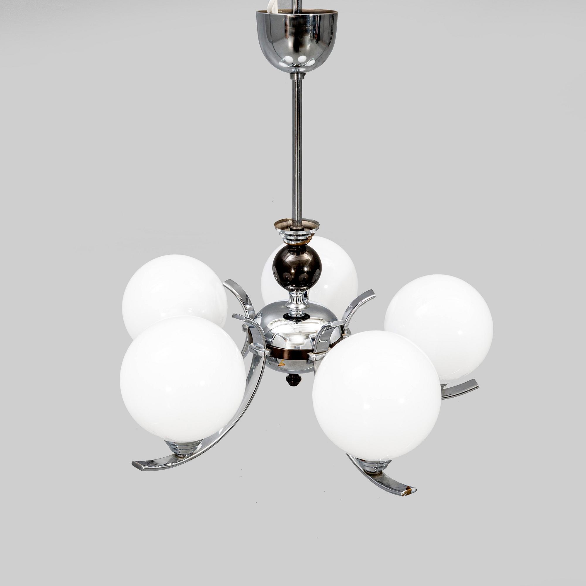 Taklampa, funkis, 1930-tal.