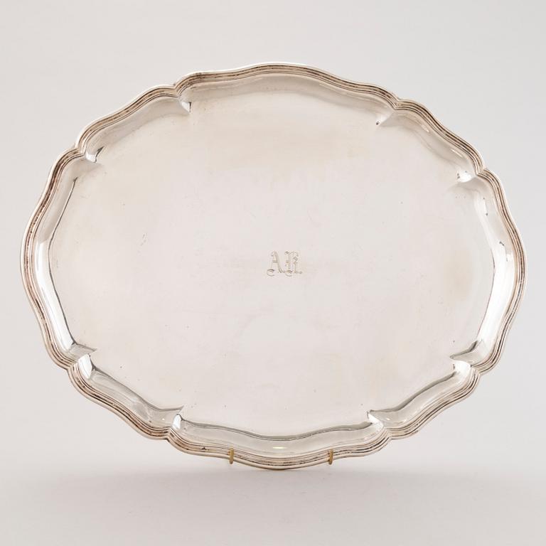 TARJOTIN, hopeaa, V. Mortensen, Christian F. Heise, Tanska 1917.