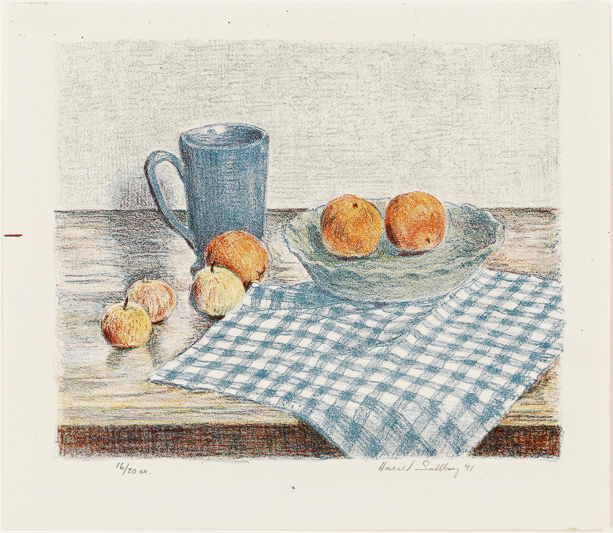 HARALD SALLBERG, färglitografi, signerad och numrerad 16/20, daterad -41.