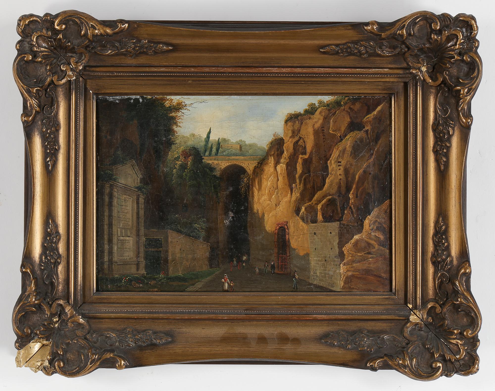 OKÄND KONSTNÄR, olja på duk, 1800-talets mitt.
