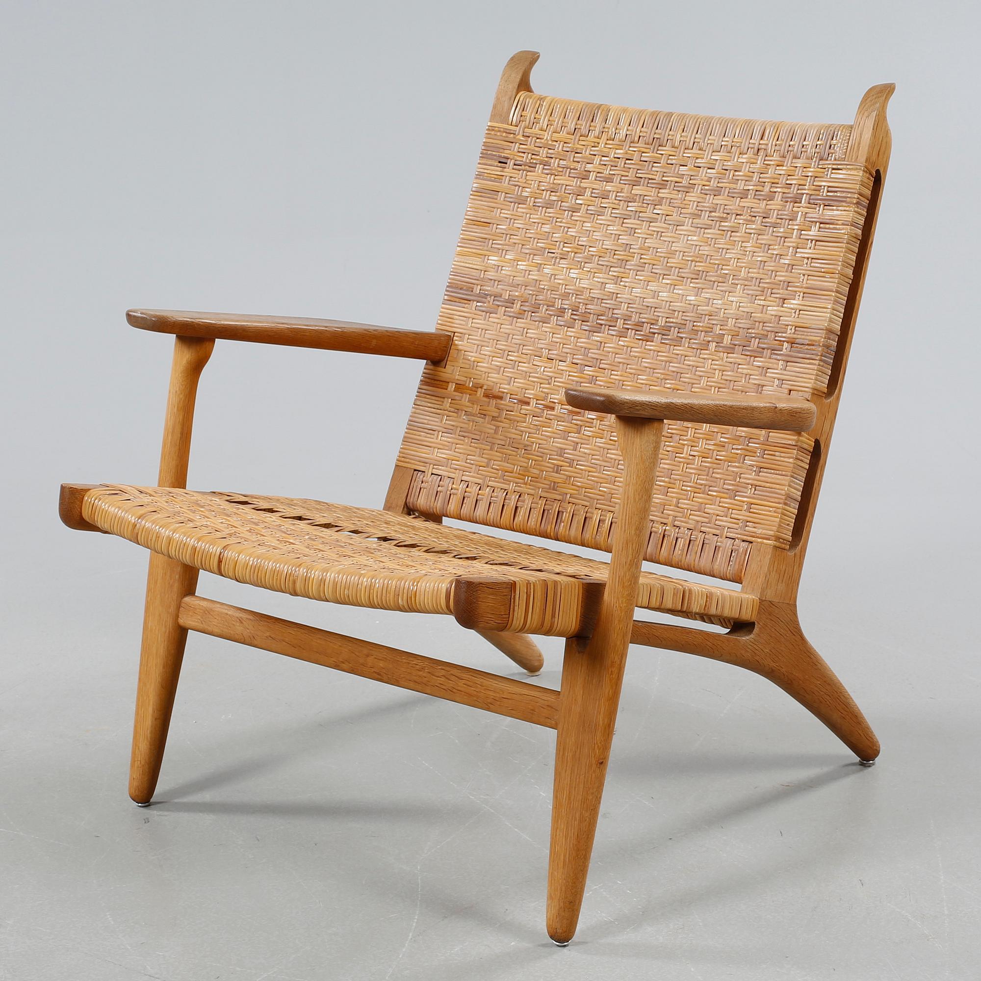 HANS J WEGNER, fåtölj, "CH-27", Carl Hansen & Son, Danmark, 1900-talets andra hälft.