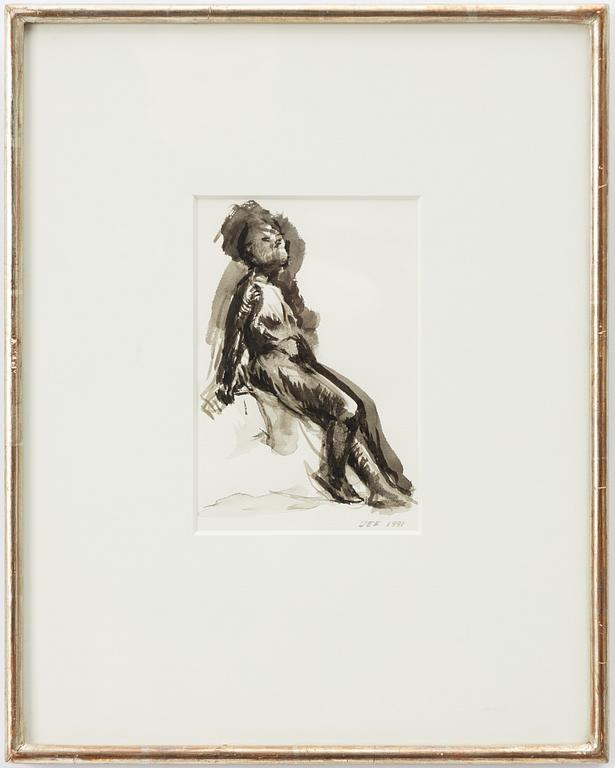 John-E Franzén, Model study.