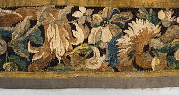 A tapestry, "Verdure", tapestry weave. 267,5-269,5 x 247-256 cm. Flanders 17th century.