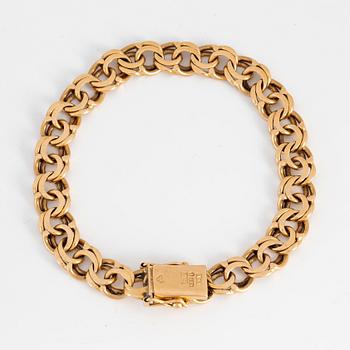 ARMBAND, 18K guld, bismarcklänk.