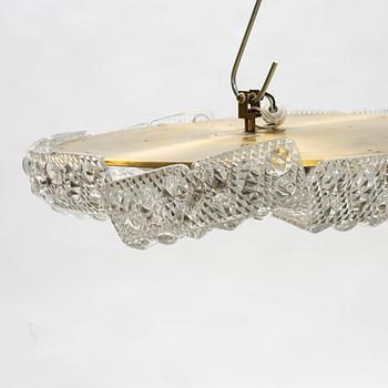 Carl Fagerlund, a ceiling lamp, Orrefors, 1960's/70's.