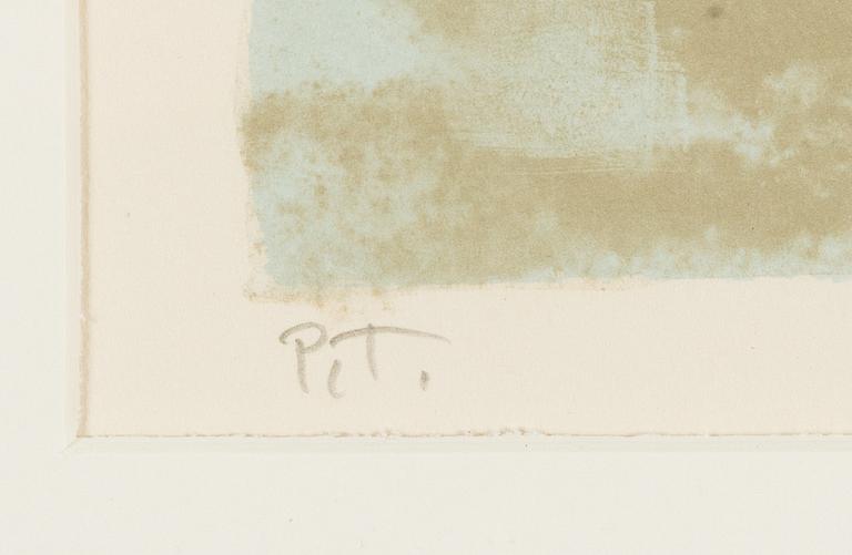 Philip von Schantz, färglitografi, 1992, signerad PT.