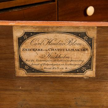 An Empire-style chest of drawer, Carl Hendrik Blom (master in Stockholm 1796 - 1835).
