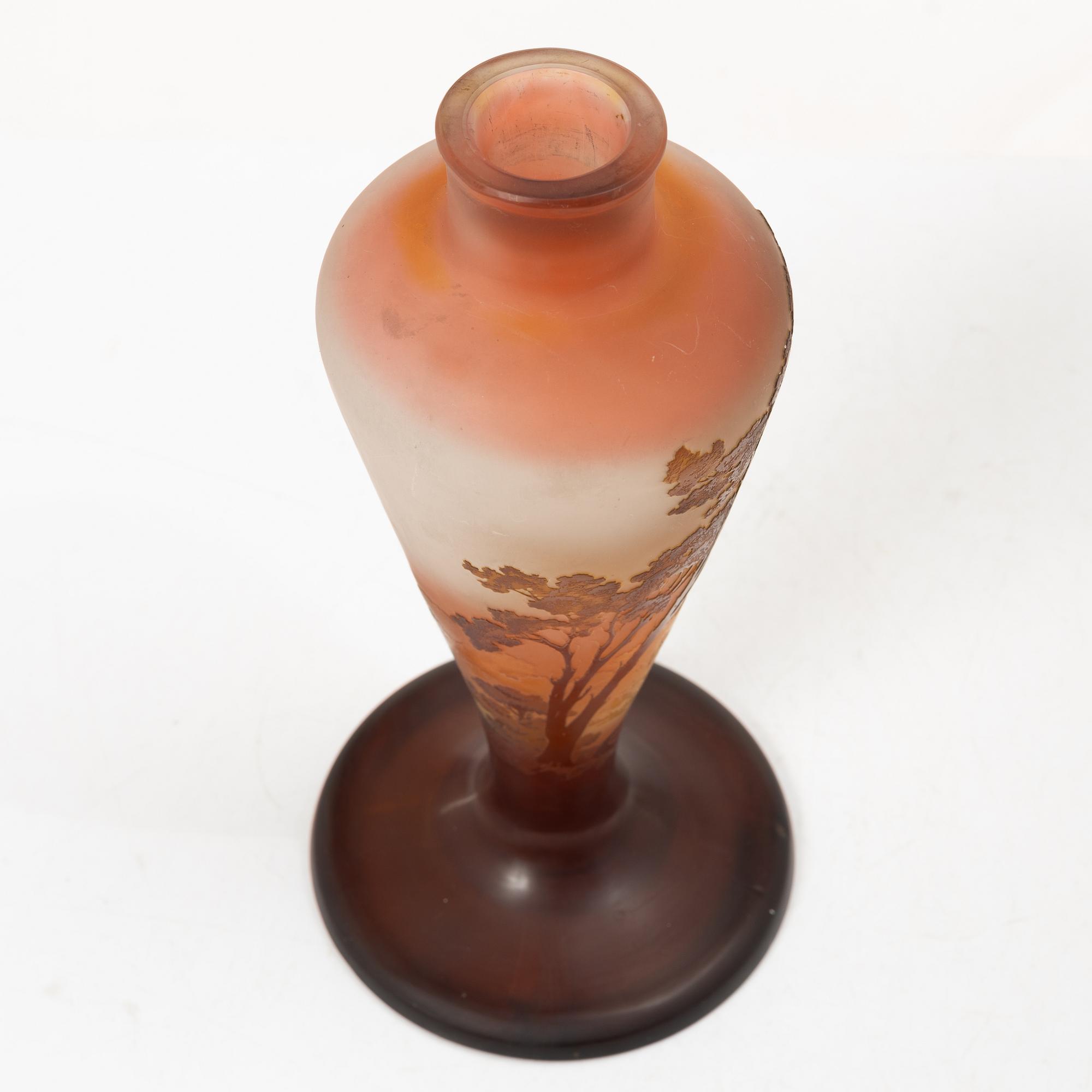 Emile Gallé, lampfot, jugend, Frnakrike, omkring 1900.