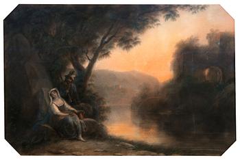 81. ROBERT WILHELM EKMAN, pastelli, signeerattu ja päivätty 1864.