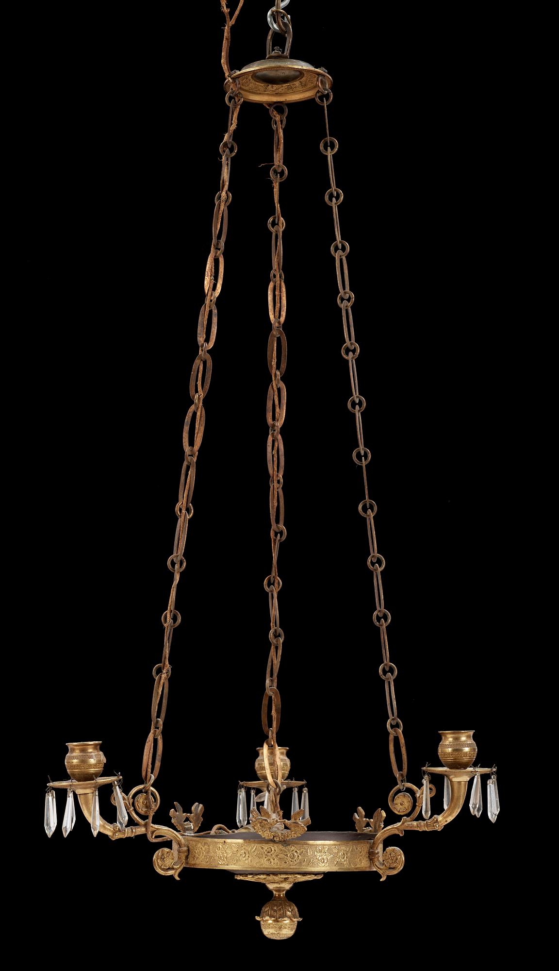 TAKAMPEL, empire, 1800-talets först halft. Höjd: ca 77cm.
