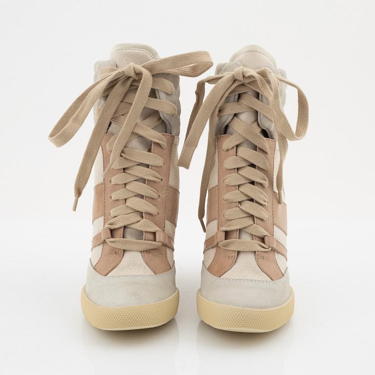 Chloé, a pair of wedge sneakers, size 37.