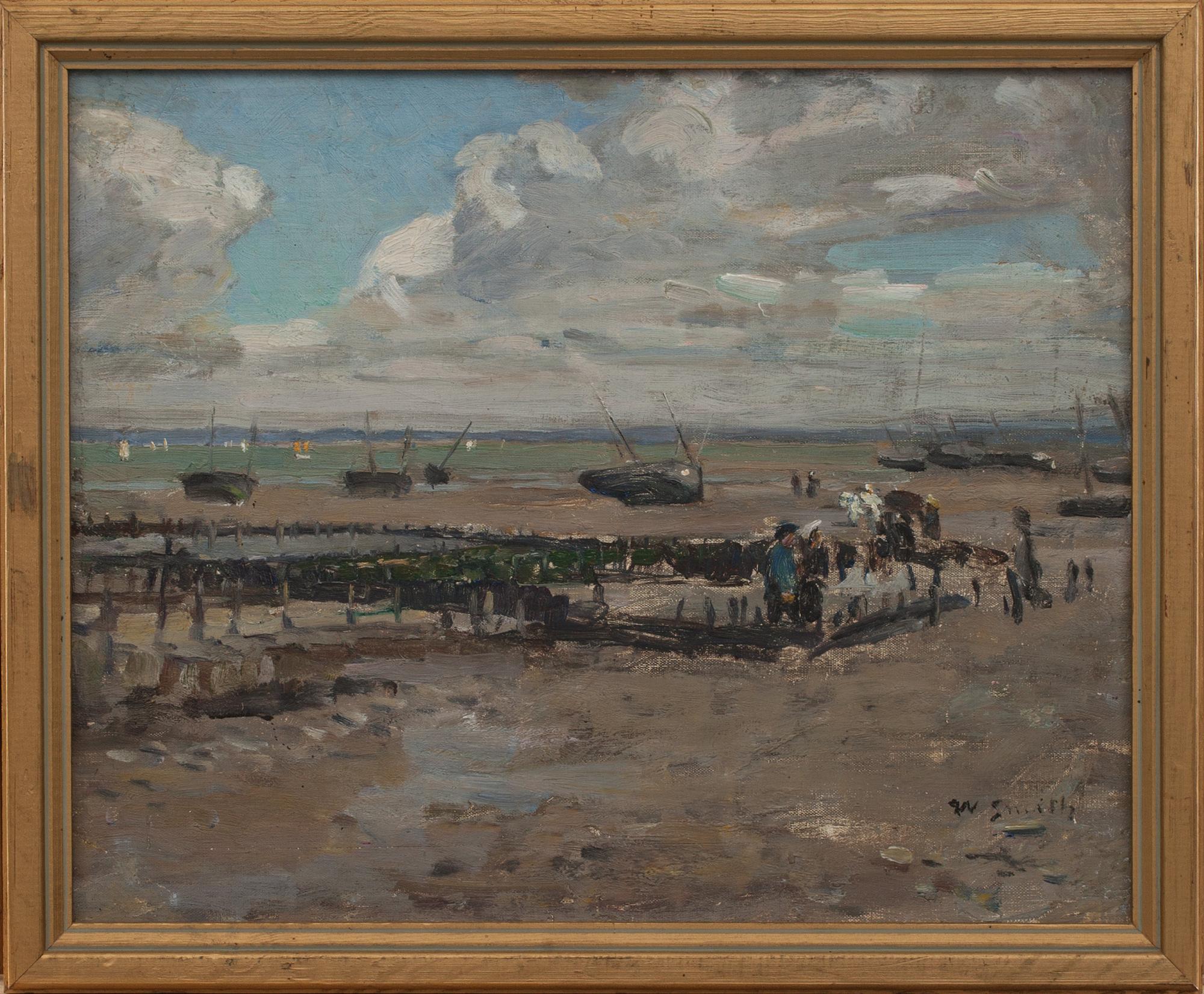 WILHELM SMITH, olja på pannå, signerad.