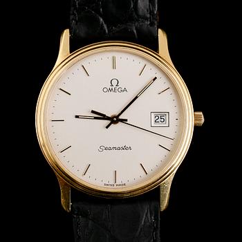 ARMBANDSUR, Omega, Seamaster, 18 k guld.