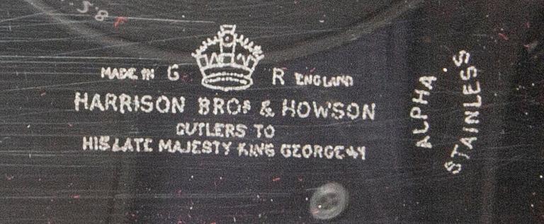TRANCHERBESTICK 3 dlr Harrison Bros & Houson ltd England 1900-talets mitt.