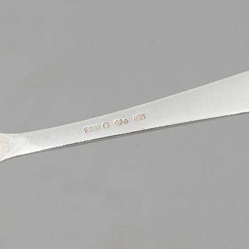 Jacob Ängman, a 41-piece silver flatware set, "Rosenholm,.