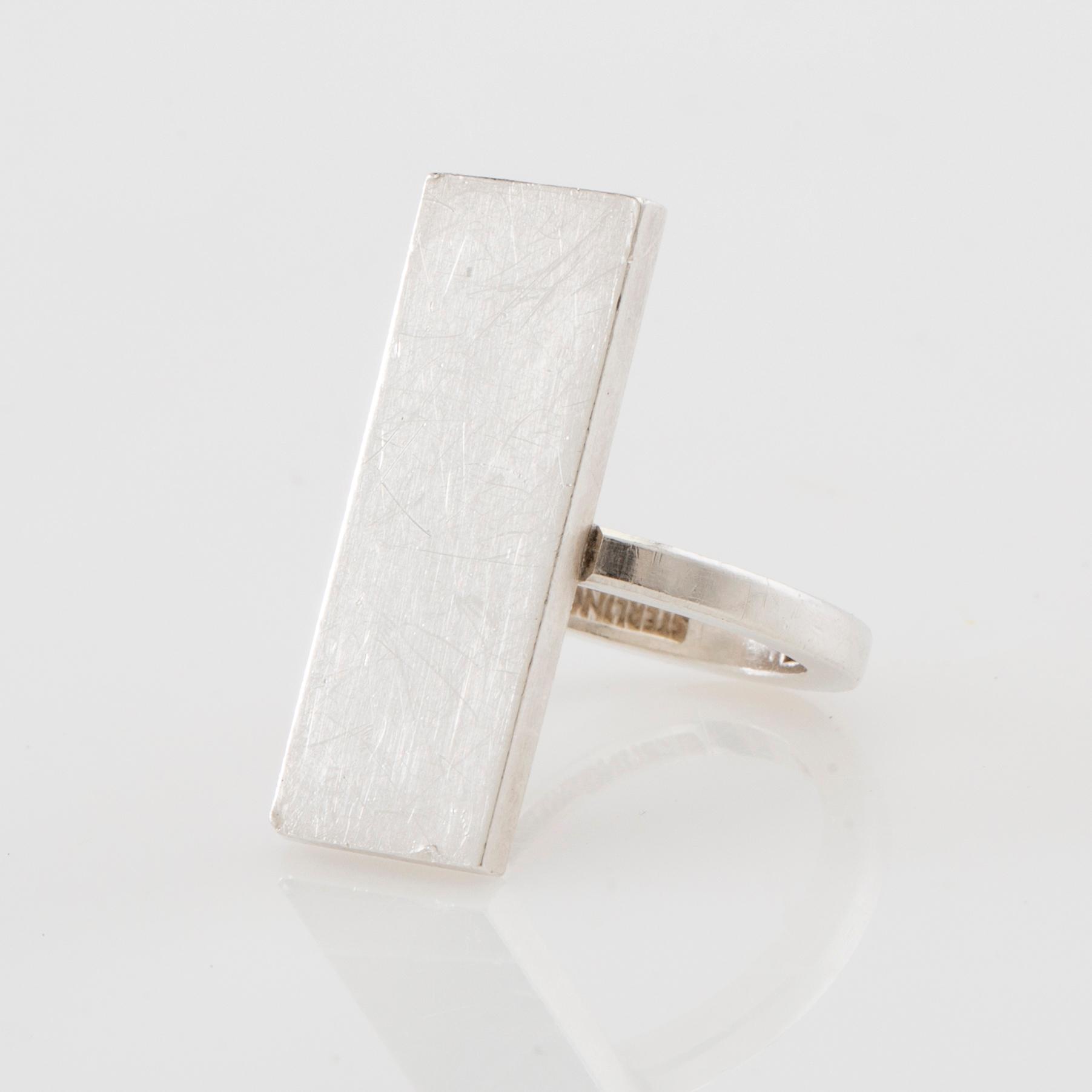 Wiwen Nilsson, Ring sterling silver, Lund 1964.