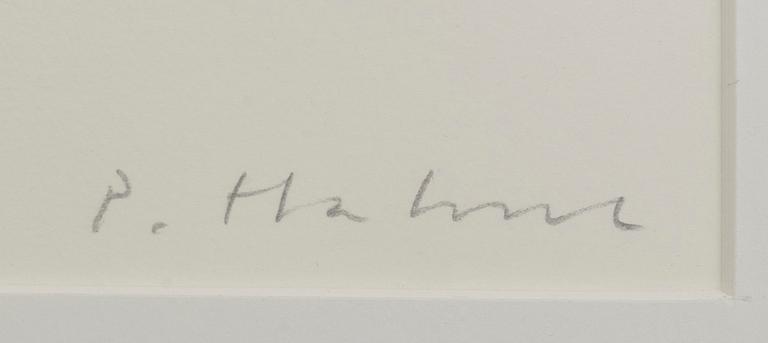 PETER HAHNE, two signed and numbered colour etchings.