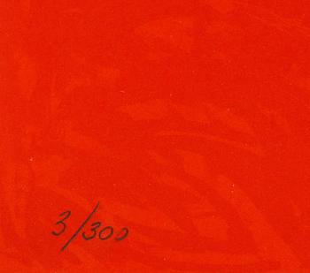 ALEXANDER CALDER, färgseriegrafi, signerad i trycket, numrerad 3/300.